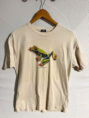Kith for AMNH Amphibians Vintage Tee Frog Graphic Tee Size Large